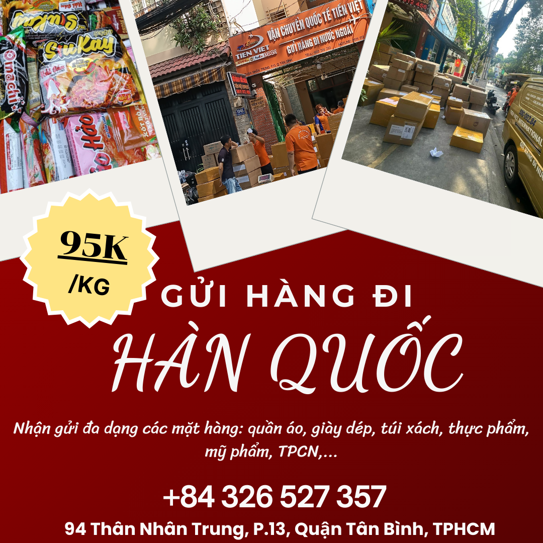 Gửi hàng đi Hàn Quốc - Tiến Việt Express